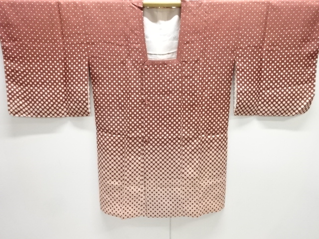 ys7219961; 板締め絞り 横段模様手織り紬道行コート